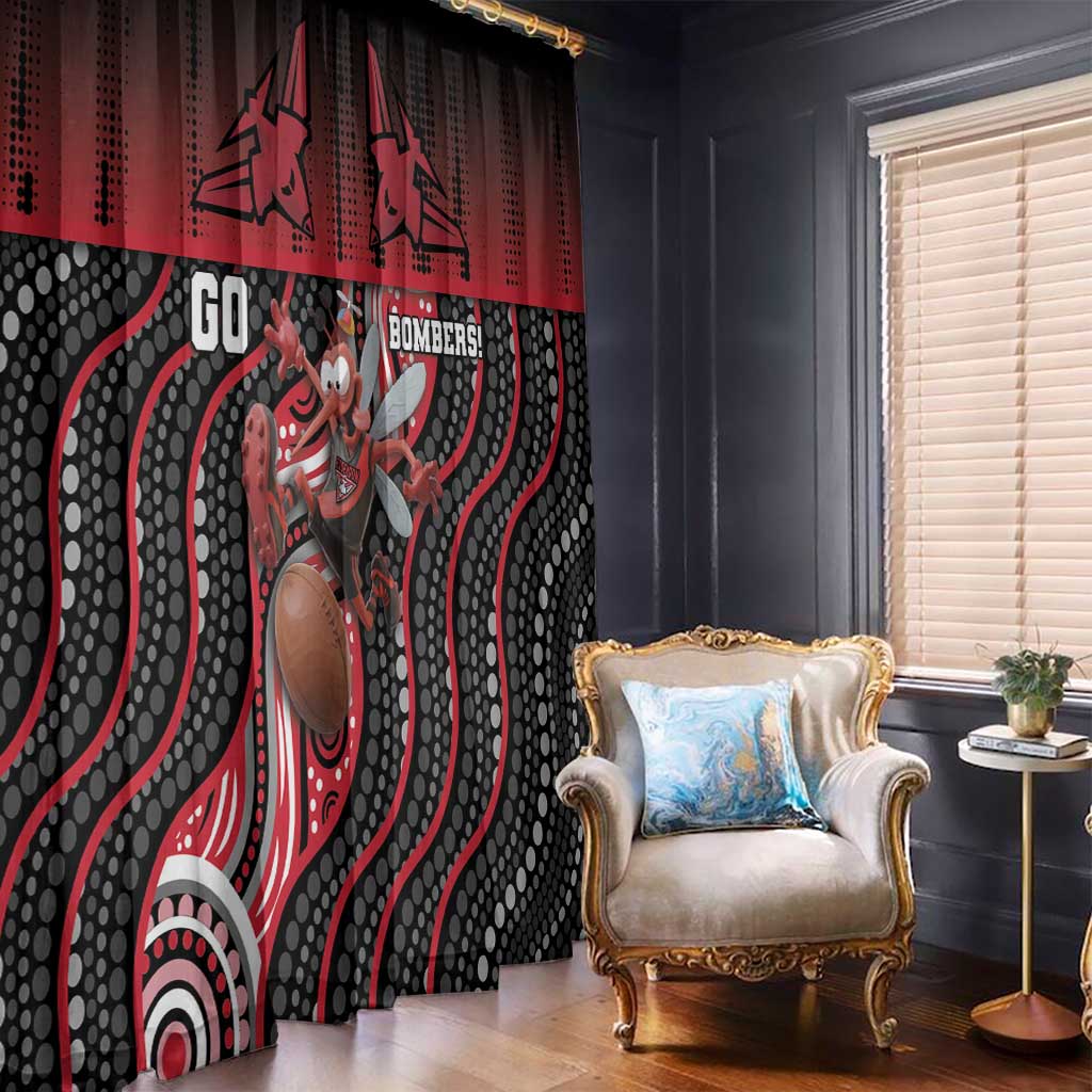 Essendon Go Bombers Window Curtain Don The Sash