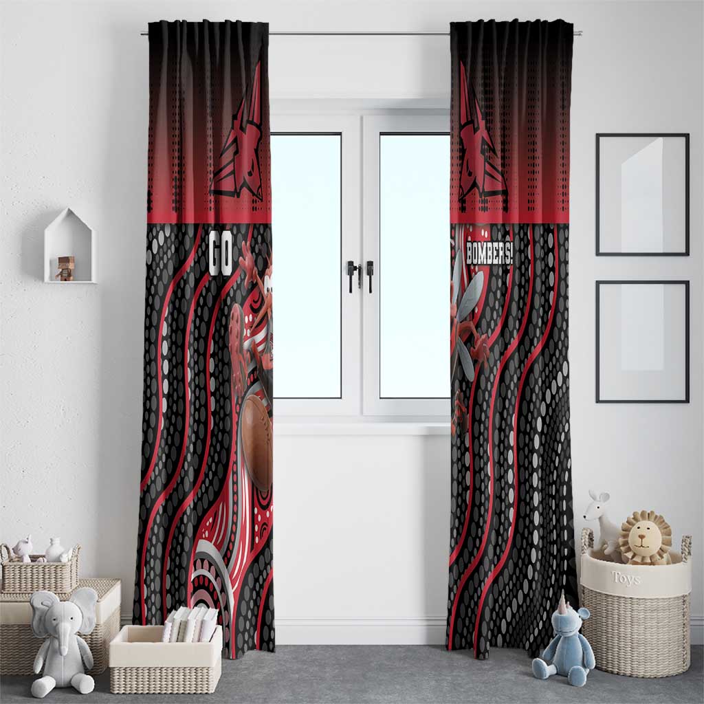 Essendon Go Bombers Window Curtain Don The Sash