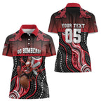 Custom Essendon Go Bombers Women Polo Shirt Don The Sash