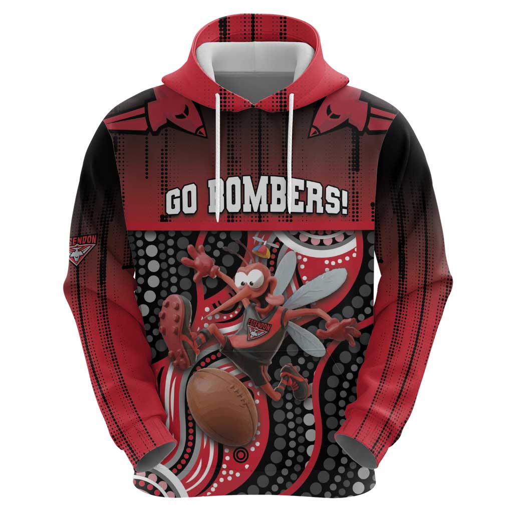 Custom Essendon Go Bombers Zip Hoodie Don The Sash