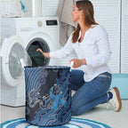 Autism Awareness Laundry Basket Hope Ribbon And Aboriginal Patterns