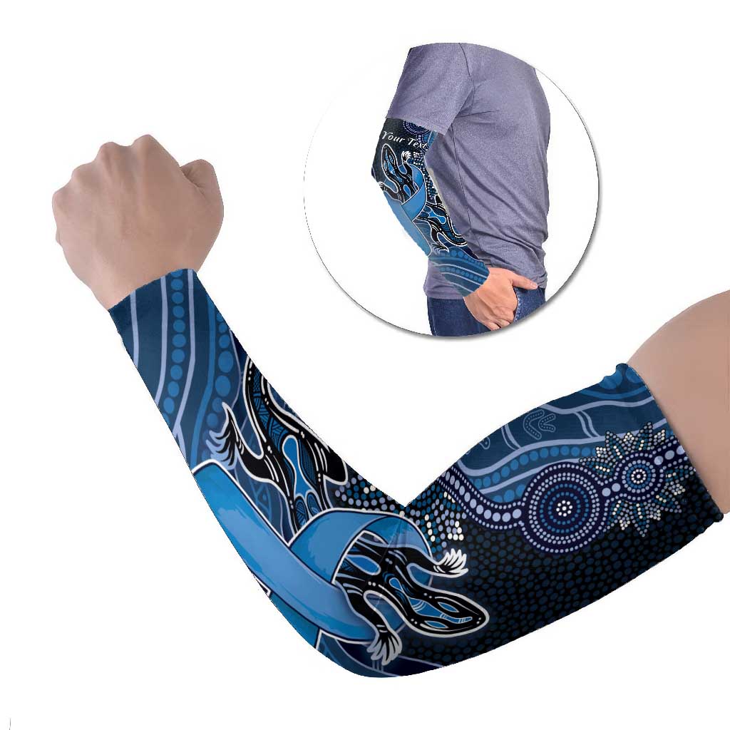Personalised Autism Awareness Arm Sleeves Hope Ribbon And Aboriginal Patterns