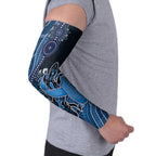Personalised Autism Awareness Arm Sleeves Hope Ribbon And Aboriginal Patterns