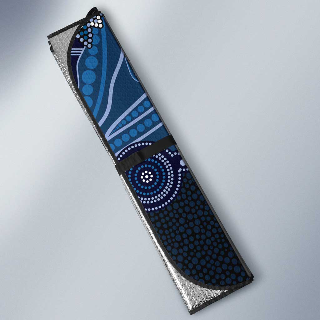 Autism Awareness Auto Sun Shade Hope Ribbon And Aboriginal Patterns
