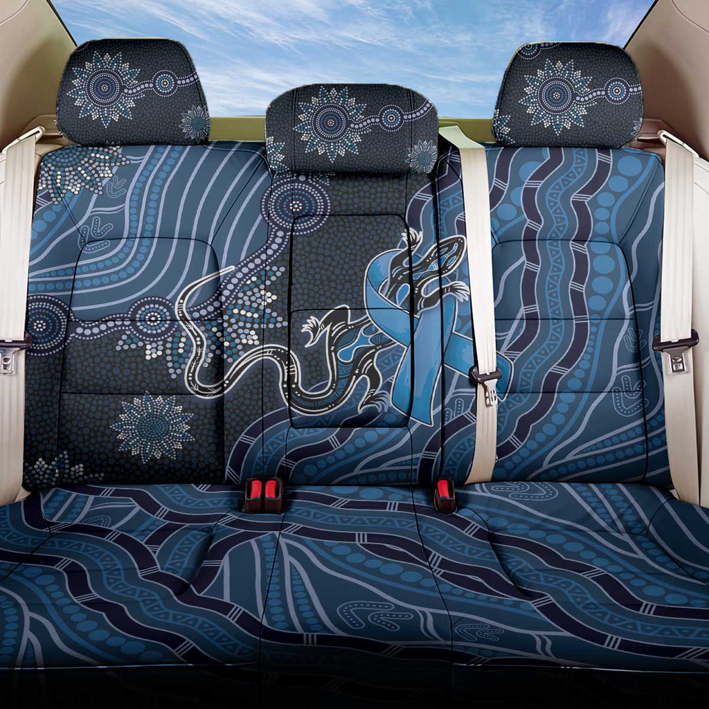 Autism Awareness Back Car Seat Cover Hope Ribbon And Aboriginal Patterns
