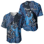 Personalised Autism Awareness Baseball Jersey Hope Ribbon And Aboriginal Patterns