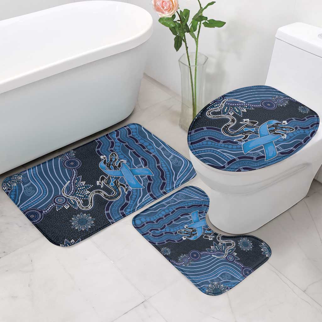 Autism Awareness Bathroom Set Hope Ribbon And Aboriginal Patterns