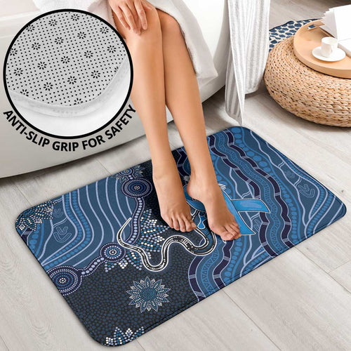 Autism Awareness Bathroom Set Hope Ribbon And Aboriginal Patterns