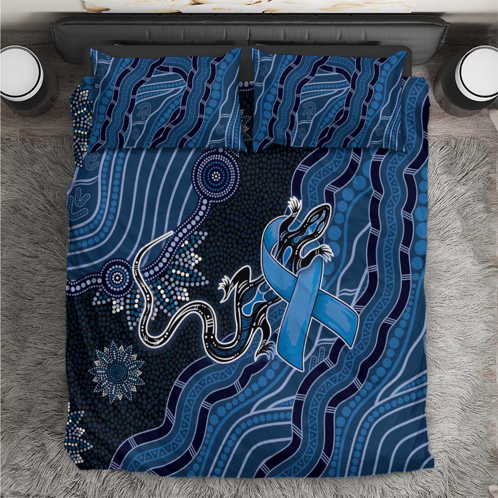 Autism Awareness Bedding Set Hope Ribbon And Aboriginal Patterns
