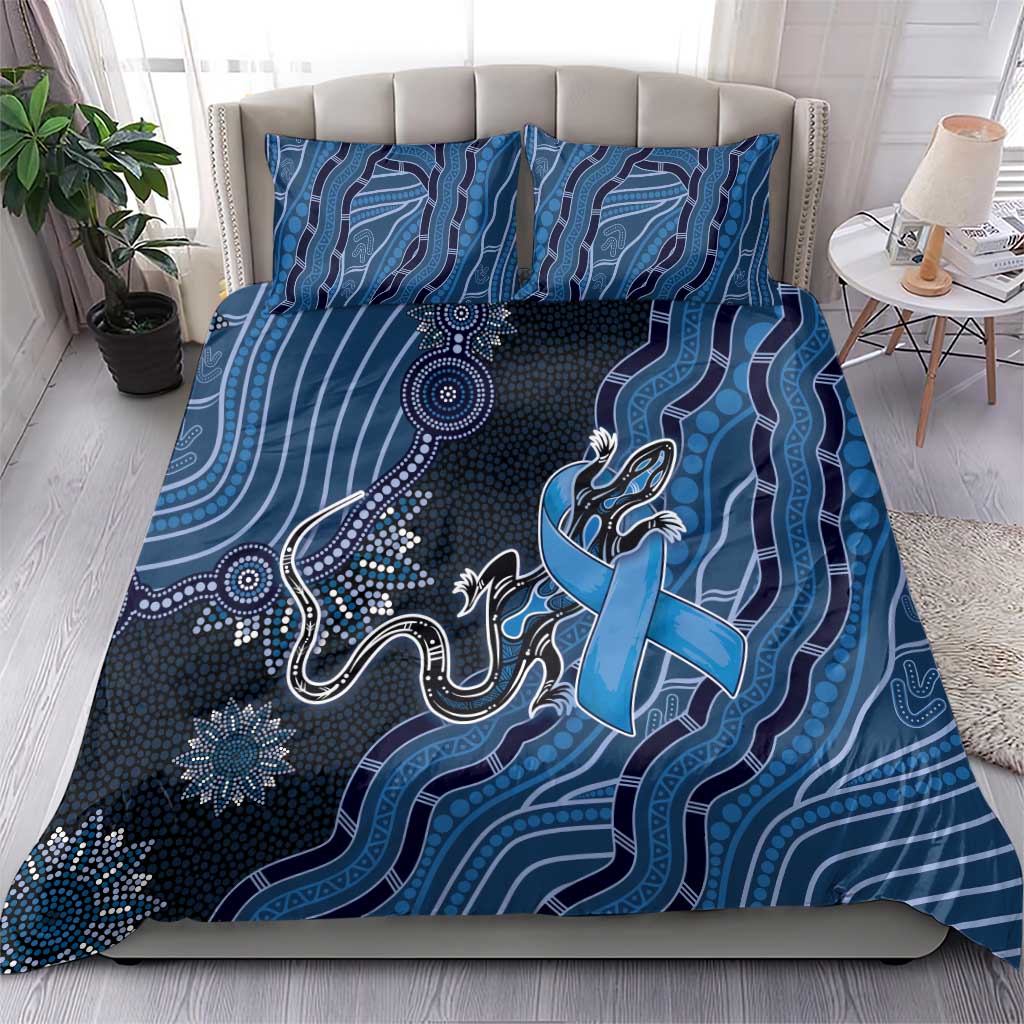 Autism Awareness Bedding Set Hope Ribbon And Aboriginal Patterns