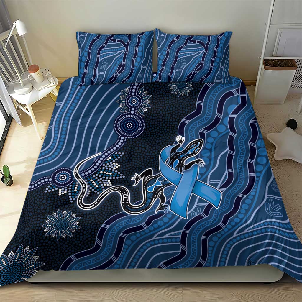 Autism Awareness Bedding Set Hope Ribbon And Aboriginal Patterns