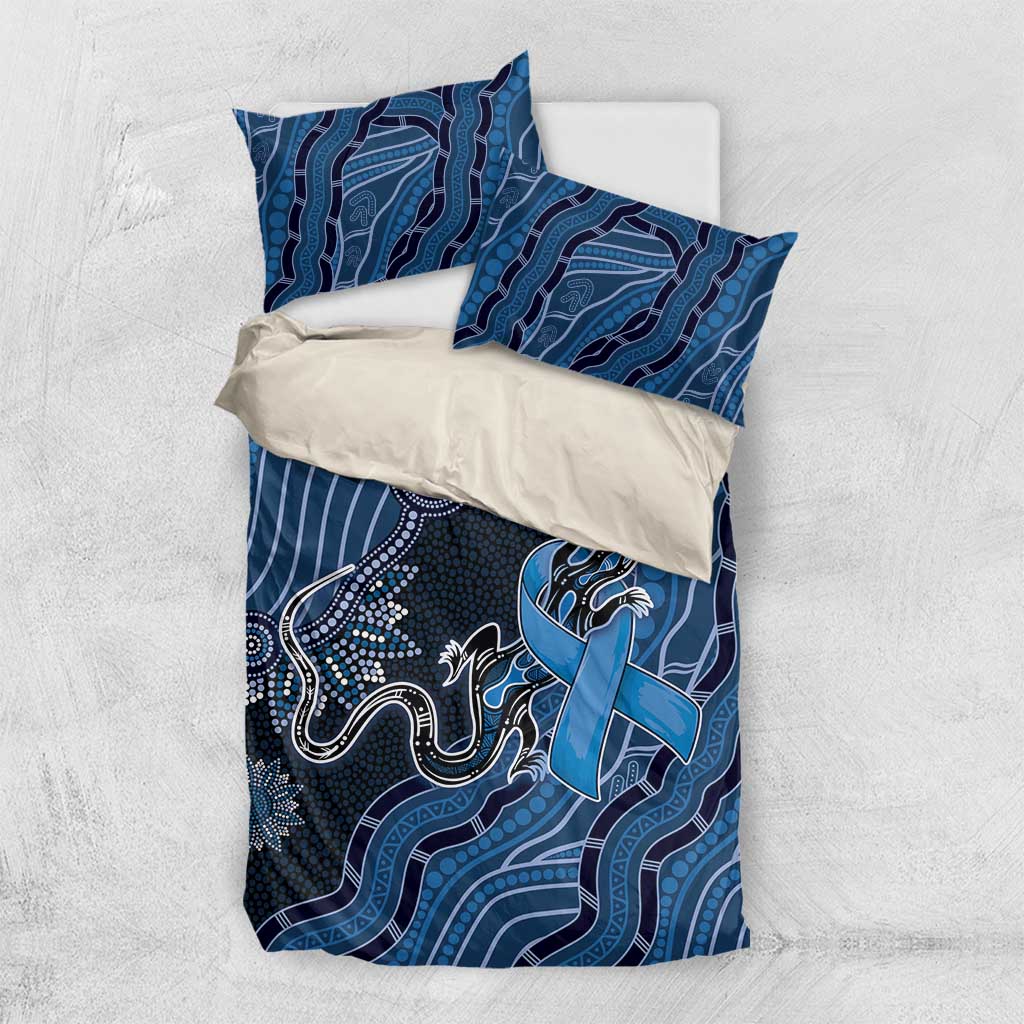 Autism Awareness Bedding Set Hope Ribbon And Aboriginal Patterns