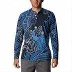 Personalised Autism Awareness Button Sweatshirt Hope Ribbon And Aboriginal Patterns