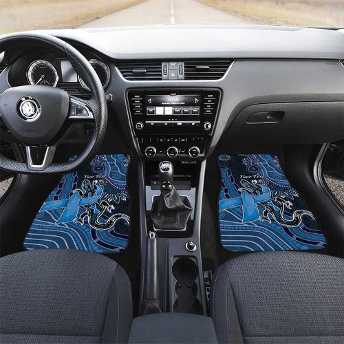 Personalised Autism Awareness Car Mats Hope Ribbon And Aboriginal Patterns