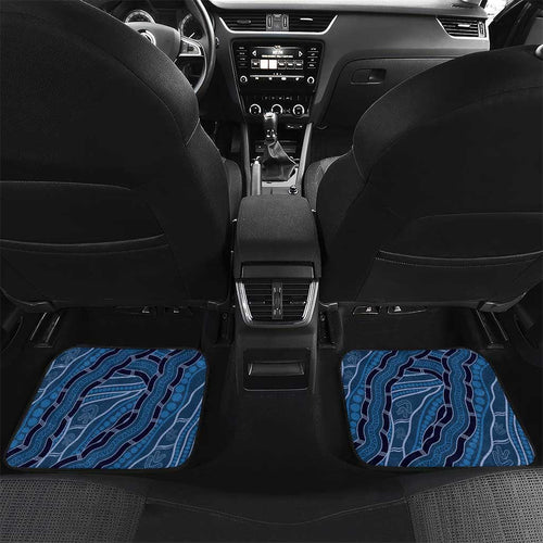 Personalised Autism Awareness Car Mats Hope Ribbon And Aboriginal Patterns