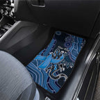 Personalised Autism Awareness Car Mats Hope Ribbon And Aboriginal Patterns