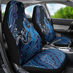 Autism Awareness Car Seat Cover Hope Ribbon And Aboriginal Patterns