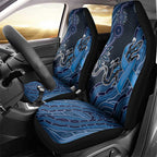 Autism Awareness Car Seat Cover Hope Ribbon And Aboriginal Patterns