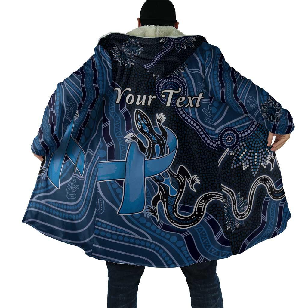 Personalised Autism Awareness Cloak Hope Ribbon And Aboriginal Patterns