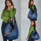Autism Awareness Grocery Bag Hope Ribbon And Aboriginal Patterns