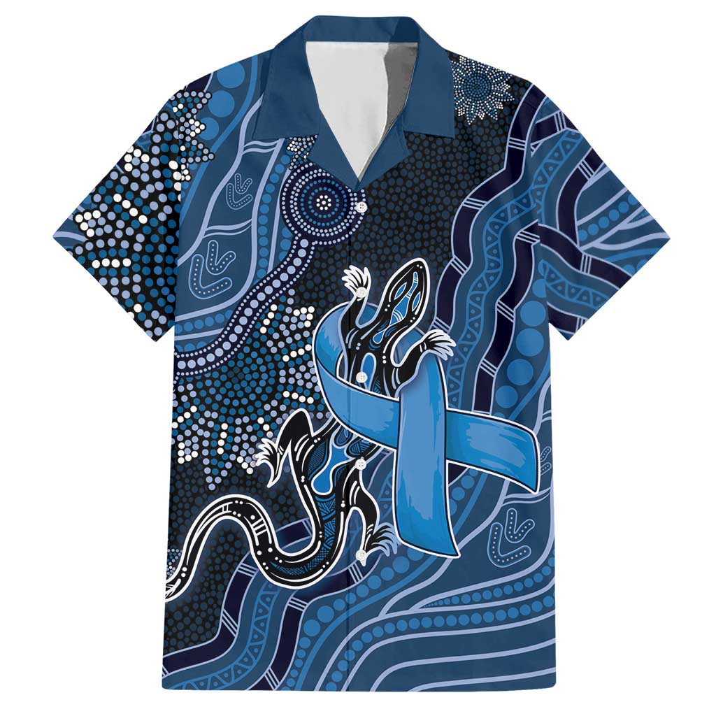 Personalised Autism Awareness Hawaiian Shirt Hope Ribbon And Aboriginal Patterns