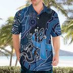 Personalised Autism Awareness Hawaiian Shirt Hope Ribbon And Aboriginal Patterns