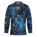 Personalised Autism Awareness Hockey Jersey Hope Ribbon And Aboriginal Patterns
