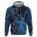 Personalised Autism Awareness Hoodie Hope Ribbon And Aboriginal Patterns