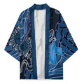 Personalised Autism Awareness Kimono Hope Ribbon And Aboriginal Patterns