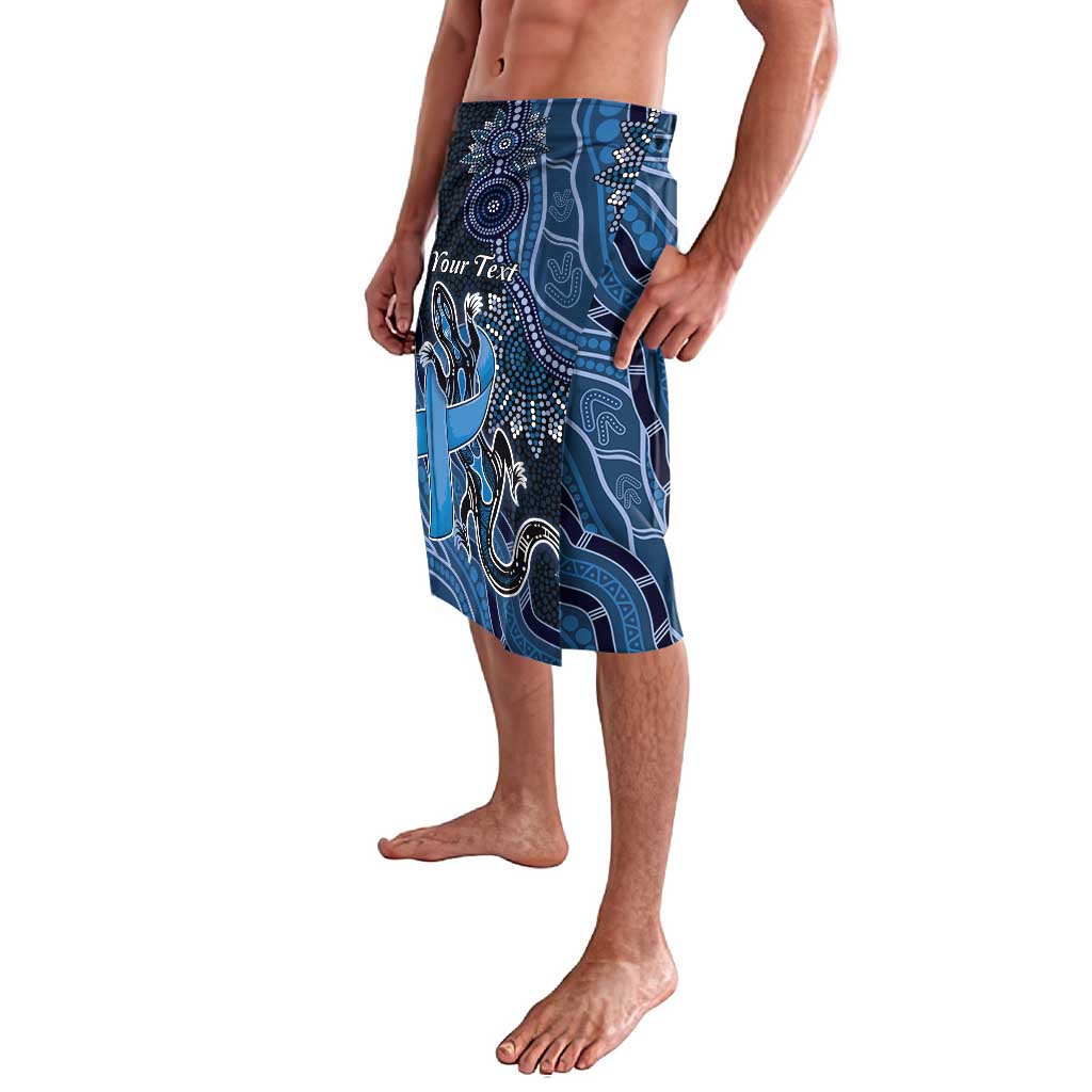 Personalised Autism Awareness Lavalava Hope Ribbon And Aboriginal Patterns