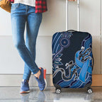 Autism Awareness Luggage Cover Hope Ribbon And Aboriginal Patterns