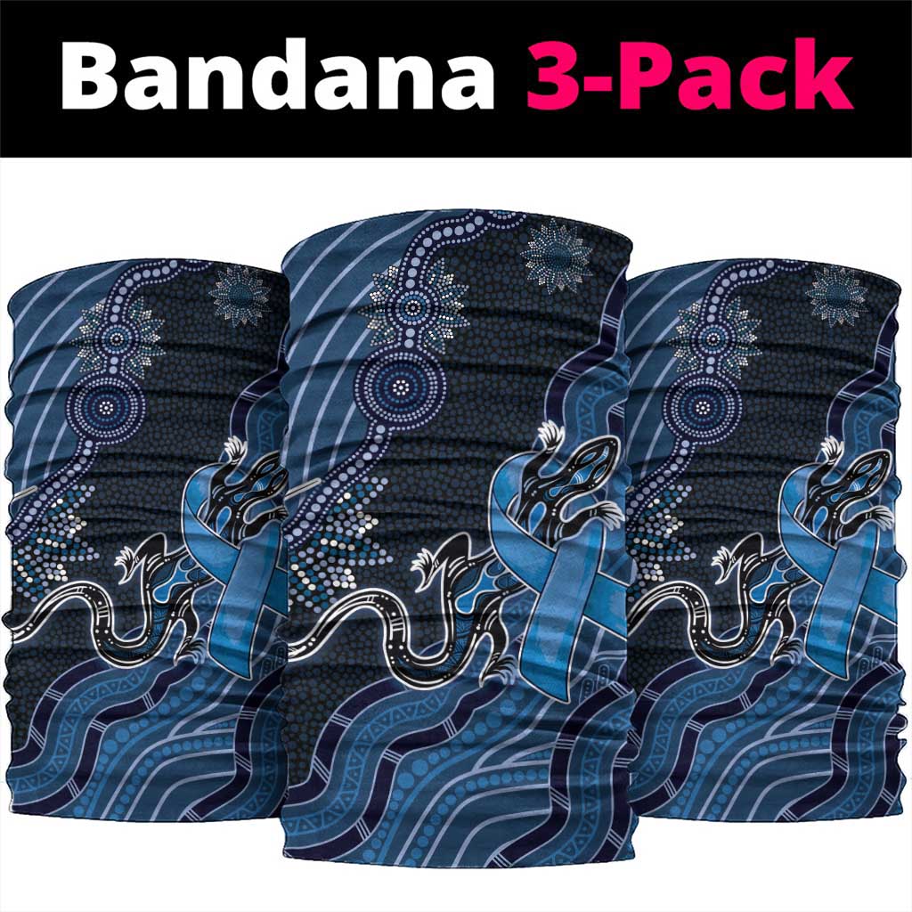 Autism Awareness Neck Gaiter Hope Ribbon And Aboriginal Patterns
