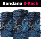 Autism Awareness Neck Gaiter Hope Ribbon And Aboriginal Patterns