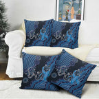 Autism Awareness Pillow Cover Hope Ribbon And Aboriginal Patterns