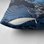 Autism Awareness Pillow Cover Hope Ribbon And Aboriginal Patterns