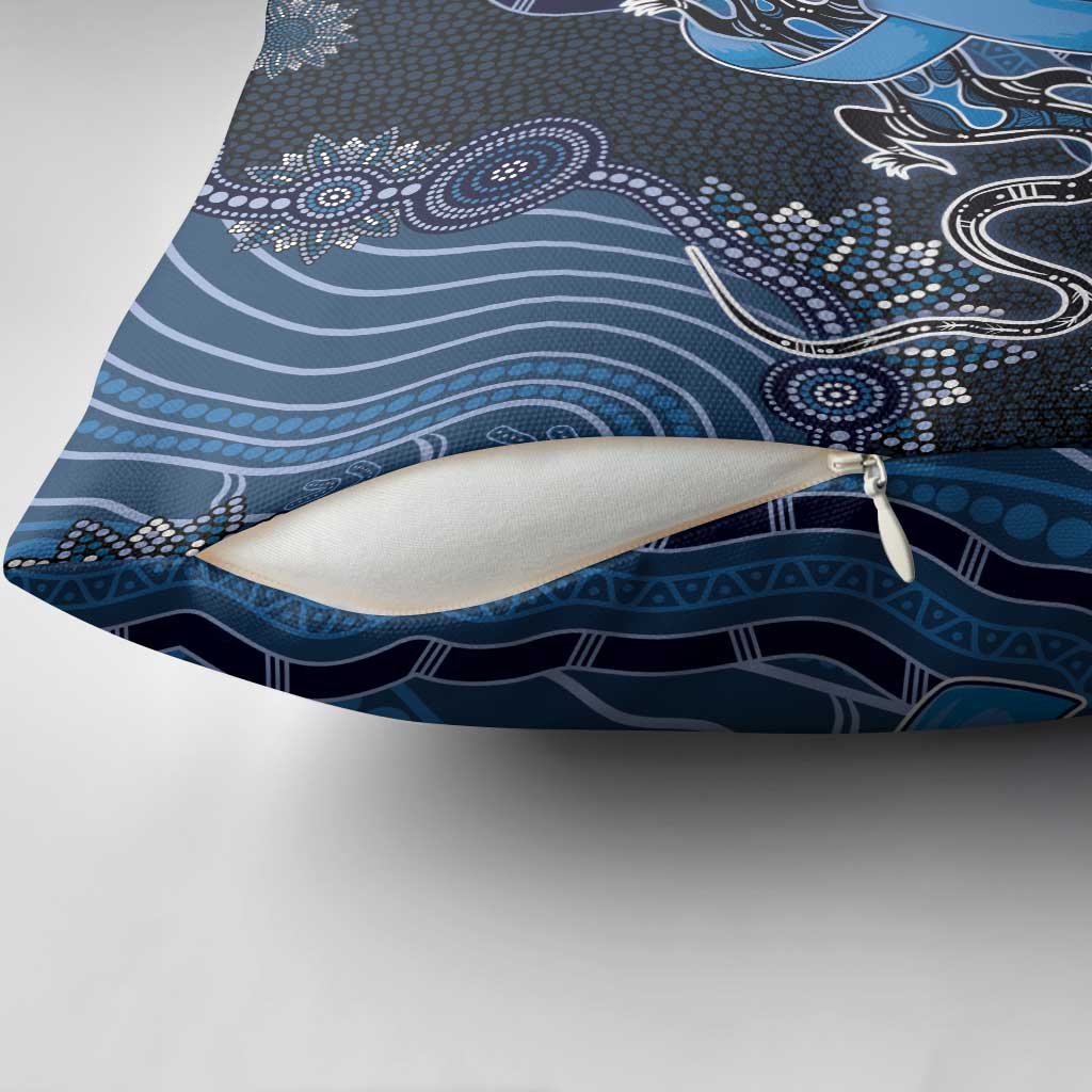 Autism Awareness Pillow Cover Hope Ribbon And Aboriginal Patterns