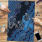 Autism Awareness Puzzle Hope Ribbon And Aboriginal Patterns
