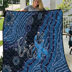 Autism Awareness Quilt Hope Ribbon And Aboriginal Patterns