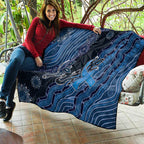 Autism Awareness Quilt Hope Ribbon And Aboriginal Patterns
