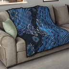 Autism Awareness Quilt Hope Ribbon And Aboriginal Patterns