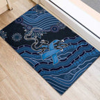 Autism Awareness Rubber Doormat Hope Ribbon And Aboriginal Patterns