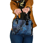 Autism Awareness Shoulder Handbag Hope Ribbon And Aboriginal Patterns