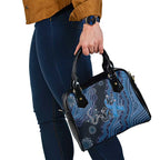 Autism Awareness Shoulder Handbag Hope Ribbon And Aboriginal Patterns