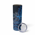 Personalised Autism Awareness Skinny Tumbler Hope Ribbon And Aboriginal Patterns