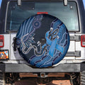 Autism Awareness Spare Tire Cover Hope Ribbon And Aboriginal Patterns