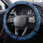 Autism Awareness Steering Wheel Cover Hope Ribbon And Aboriginal Patterns