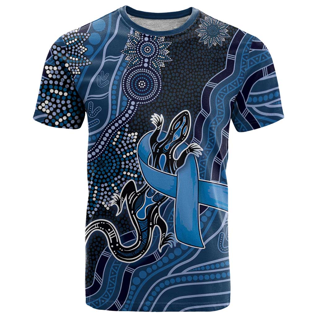 Personalised Autism Awareness T Shirt Hope Ribbon And Aboriginal Patterns