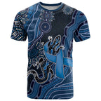 Personalised Autism Awareness T Shirt Hope Ribbon And Aboriginal Patterns