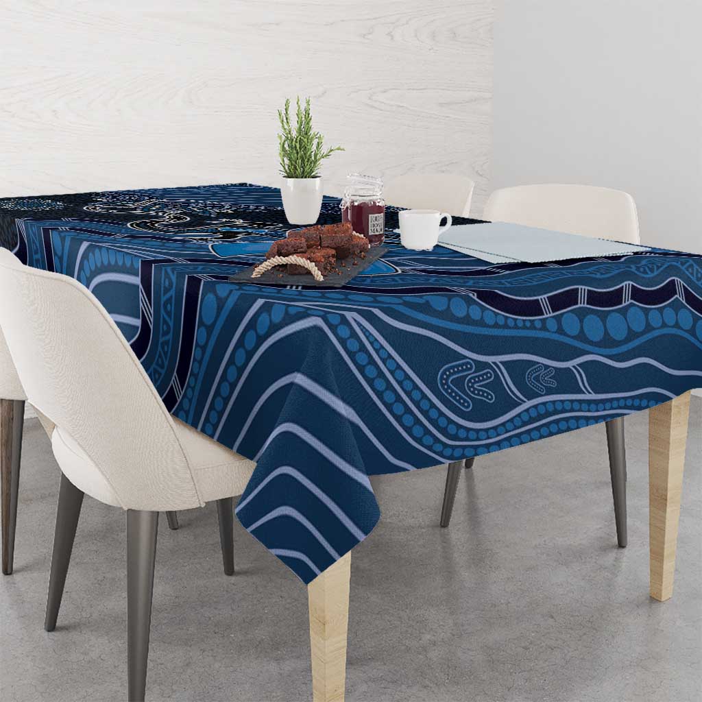 Autism Awareness Tablecloth Hope Ribbon And Aboriginal Patterns