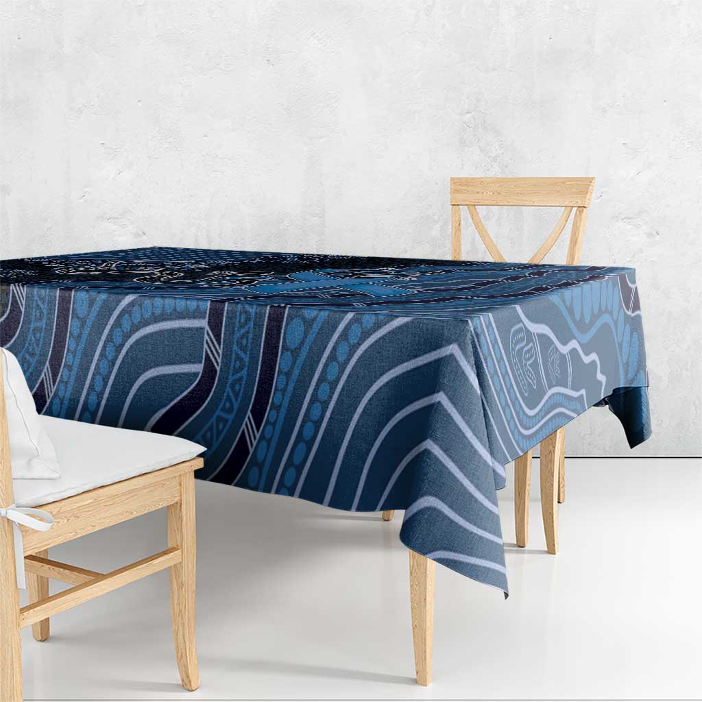 Autism Awareness Tablecloth Hope Ribbon And Aboriginal Patterns